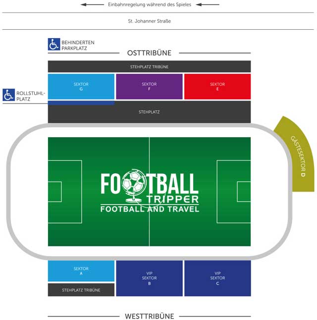 Seating chart for Lavanttal Arena