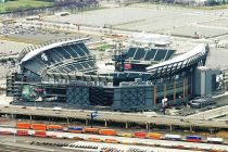 Aerial view of Philadelphia stadium for World Cup 2026