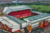 Aerial view of the famous anfield