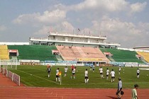 Main stand of Long an stadium