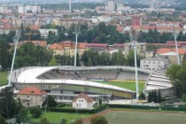 Aerial view of Maribor stadium