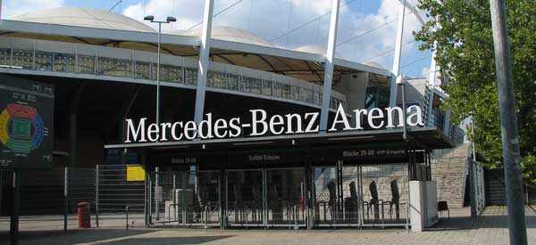 Exterior of Mercedes-Benz Arena