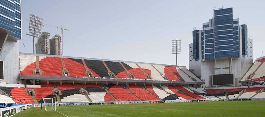 Inside Al Jazira Stadium