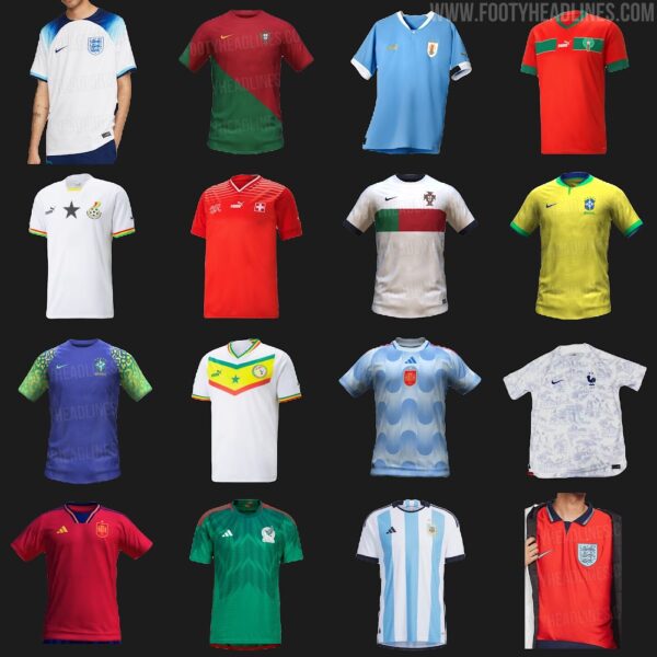 Collage of World Cup Kits