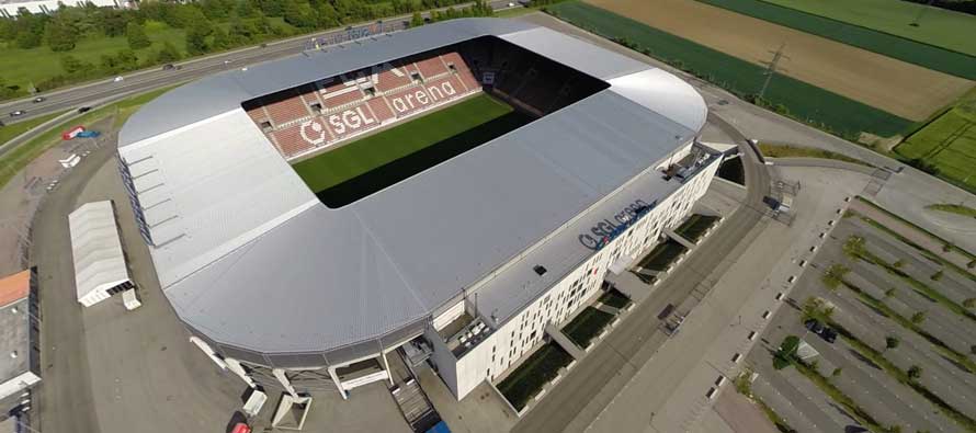 Aerial view SGL Arena