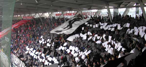 SK Sturm Graz supporters inside the stadium