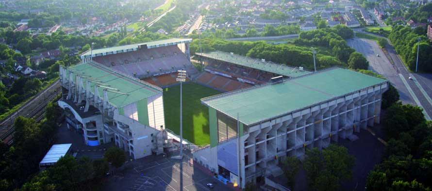 stade felix bolleart from above