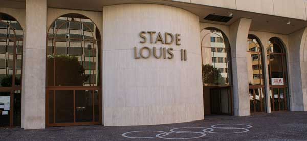 Stade Louis II entrance sign