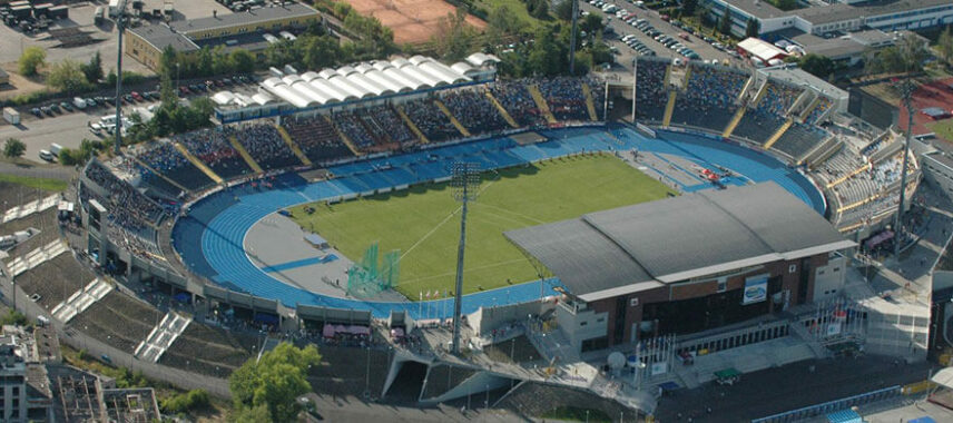 Aerial view of stadion zdzislawa krzyszkowiaka