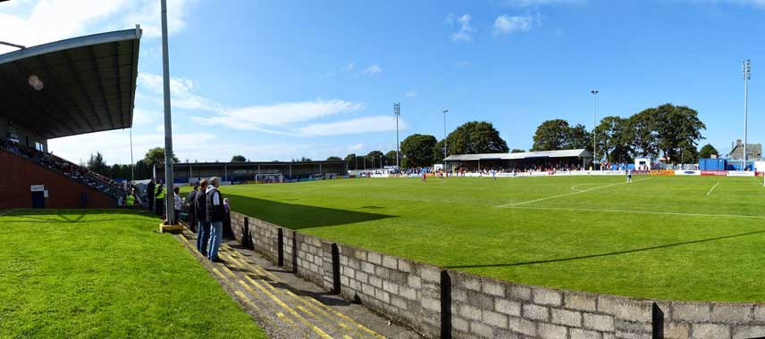 A view of the pitch at Stair Park