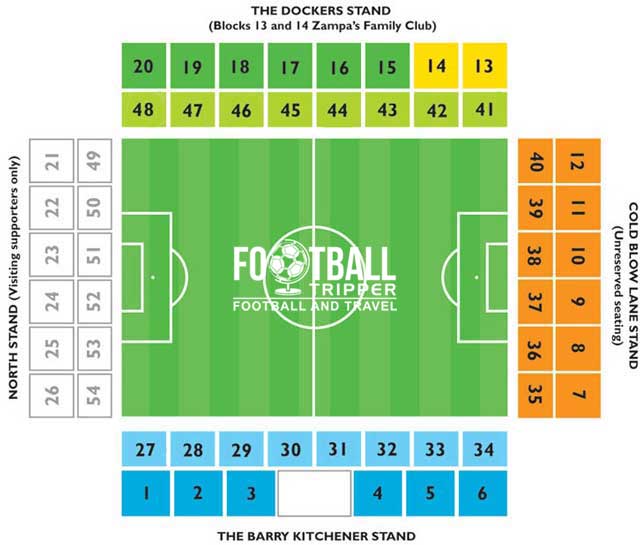 The Den Seating Plan Millwall