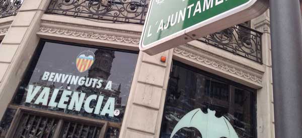 Exterior of Valencia club shop