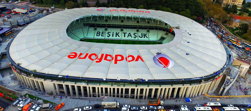 Aerial view of Besiktas Vodafone Arena